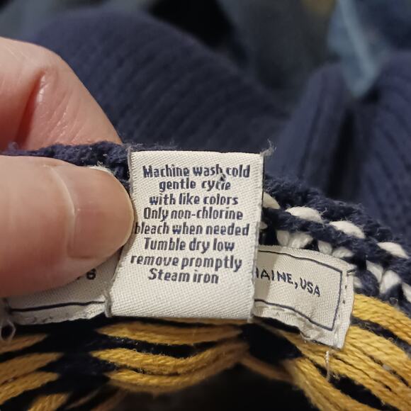 Bass Crewneck Knit Ski Sweater Size Medium - Picture 11 of 11